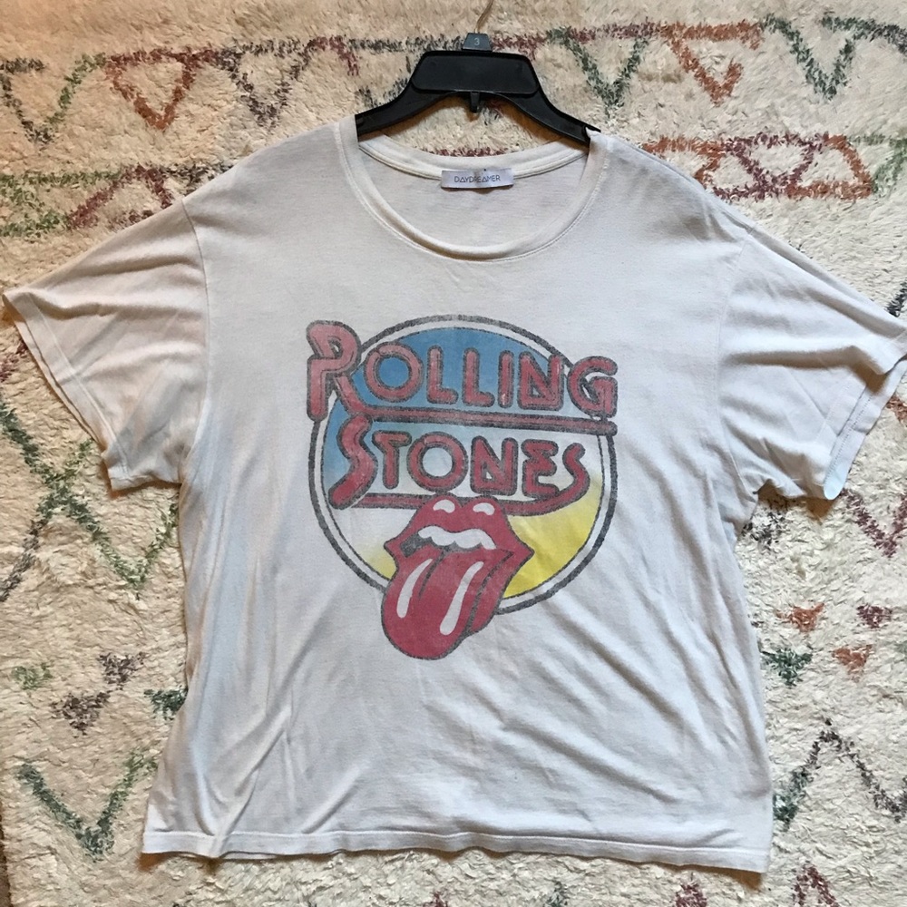 Daydreamer Rolling Stones White Tee size Medium